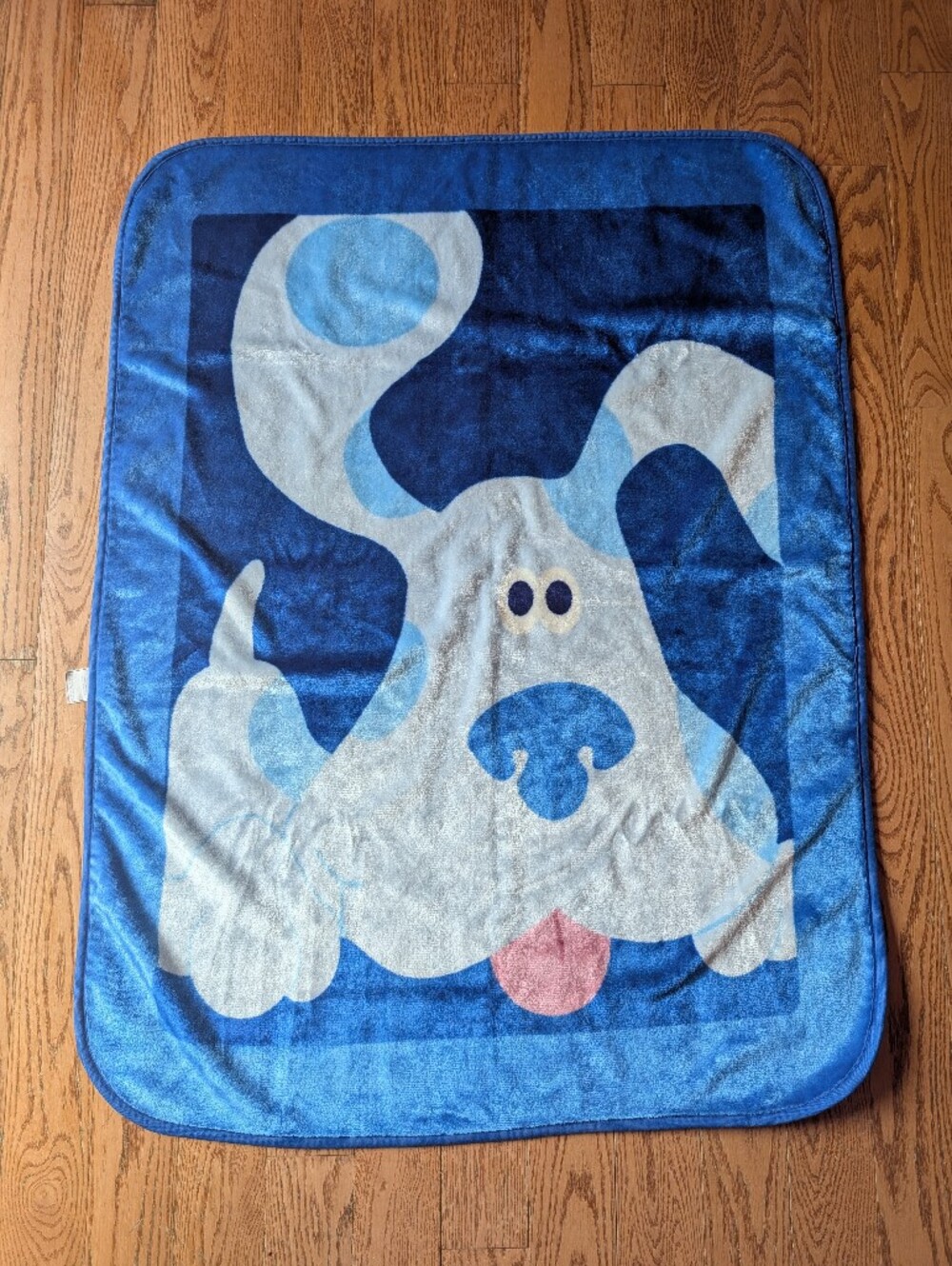 Rare Vintage Blues Clues Y2K Children's Nostalgic Blanket Throw